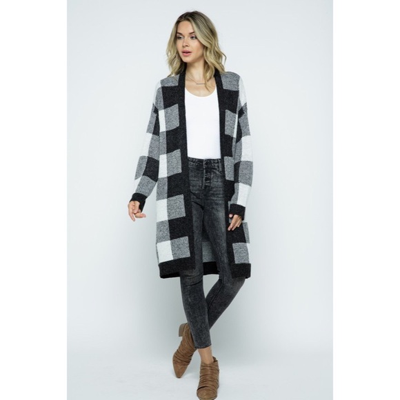 ASPEN CHECKERED CARDIGAN - Picture 6 of 9